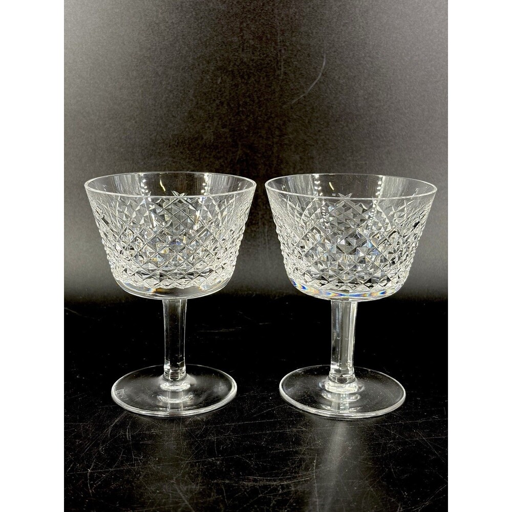 Pair Of Waterford Crystal Alana Liquor Cocktail 4" Set Of 2